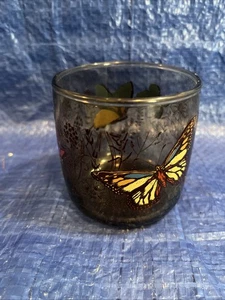 Vintage MCM Ricambio Succo Vetro Farfalla Ambra 3" - Foto 1 di 4