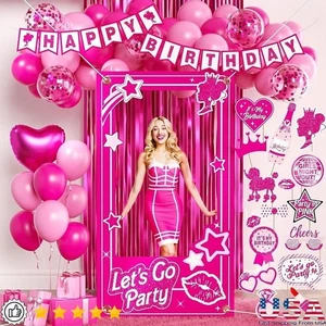 Birthday Party Kit Balloons Photo Booth Props Banner Celebration Supplies New - Picture 1 of 94