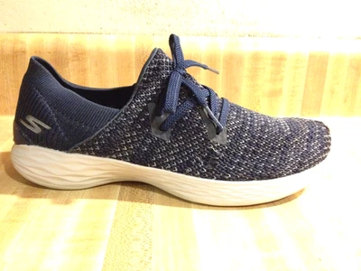 Skechers Womens 7M You Inspire Prominence Navy Blue Polka Dot Slip On Sneakers - Image 1 of 4