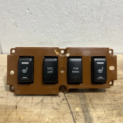 Infiniti QX56 2004-2007 asiento modo remolque térmico VDC panel de interruptor de apagado consola central Foto 1 de 4