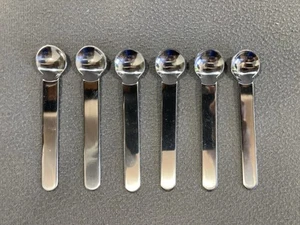 (6) Sergio Asti Design ICM Italien Edelstahl kleine Espressolöffel 4" - Bild 1 von 6