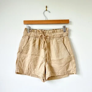 Loft Emory Paperbag-Shorts hoher Bund Kordelzug hellbraun XS neu mit Etikett - Bild 1 von 9