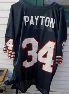 CHICAGO BEARS WALTER PAYTON #34 BLUE AND WHITE FOOTBALL JERSEY SZ XXLG (56)AS IS - Picture 1 of 4