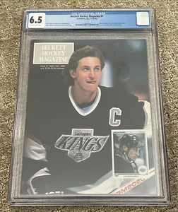 CGC 6.5 BECKETT HOCKEY MAGAZINE #1 WAYNE GRETZKEY & PATRICK ROY COVER 1990 - Picture 1 of 2