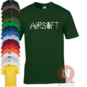 Airsoft weapons design t-shirt unique and exclusive to Naughtees clothing - Picture 1 of 15
