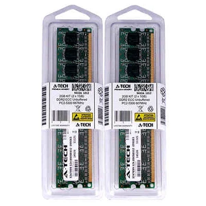 2GB KIT 2 x 1GB DIMM DDR2 ECC Unbuffered PC2-5300E 667MHz Server Memory RAM - Picture 1 of 1