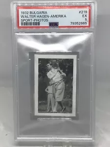 1932 Bulgaria Sport-Photos #219 Walter Hagen PSA 5 (Way under graded) - Picture 1 of 4