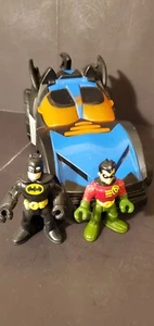 2009 Mattel Imaginex DC Comics Batman Turn Key & Go Batmobile With Figures-Works - Bild 1 von 7