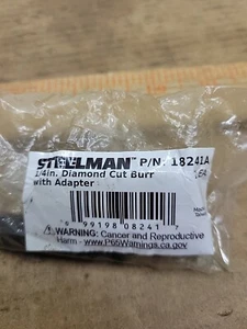 New Steelman 1/4 in Carbide Double Cut Burr with Adapter for Tire Repair 18241A - Picture 1 of 2