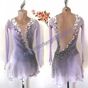 Ice skating dress/Sparkles Figure Skating Dress/Dance Twirling Tap Costume   - Picture 1 of 7