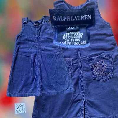 Ralph Lauren Corduroy Sleeveless Dress Kids Sz 4/4T - Image 1 of 4