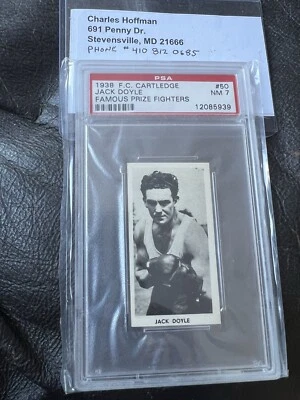 1938 F.C. CARTLEDGE JACK DOYLE FAMOUS PRIZE FIGHTERS - Image 1 of 3