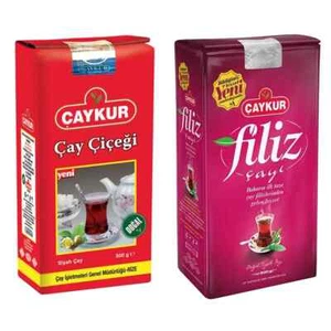 Caykur Filiz + Cay Cicegi Türkischer Schwarzer Tee 2x 500 gr Naturell Cay - Bild 1 von 3