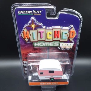 2023 Greenlight Hitched Casas 14 1958 Catolac Deville Remolque Verde Máquina - Imagen 1 de 7