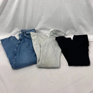Lot of 3 Girls Kids Pants H&M Kidpik Size 7/8 - Picture 1 of 9