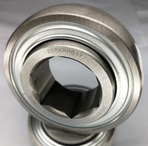 Premium 207KRRB17 AG Ball Bearing 1-1/4" Hex Bore | JD9420 HPS103GP3 AFH213106 - Picture 1 of 7