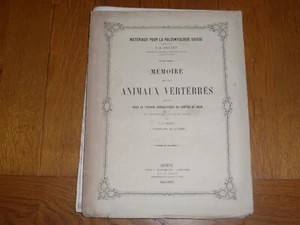 Mémoire Auf Die Tiere Wirbel Gefunden IN Der Feld Sidérolitique 1855 - Picture 1 of 5