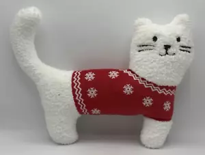 Target Wondershop Holiday Cat Pillow Plush Fair Isle Sweater Throw Christmas - Picture 1 of 4