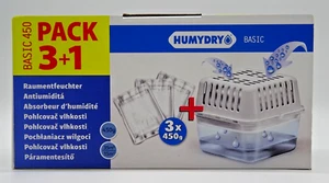 1 x Humydry Raumentfeuchter Luftentfeuchter + 3 x 450 g Nachfüllpack Granulat - Bild 1 von 5