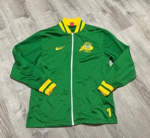 OREGON DUCKS Track PRE Green NIKE Sweatshirt Large L Jacket - Picture 1 of 3