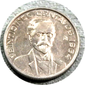 elf Mexico 25 Centavos 1964  Francisco Madero - Picture 1 of 2