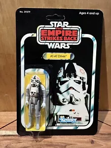 Vintage STAR WARS AT-AT Driver Original Action Figure on Custom ESB 41 BK - Picture 1 of 11