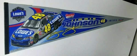 NASCAR Jimmie Johnson 48 Hendricks Motorsports Team Lowe's Racing Pennant Cover