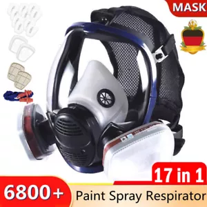 6800 Vollmaske Atemschutzmaske Maske Atemschutz Gasmaske Lackiermaske Staubmaske - Bild 1 von 56