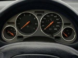 For Vauxhall Opel Tigra A 94-00 Polished Aluminium Trim Rings Instrument Cluster - Picture 1 of 6