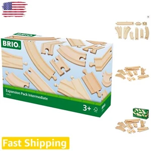 FSC-Certified Wooden Track Pack - Compatible with Railway Toys for Learning Fun - Picture 1 of 7