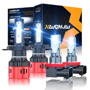 Combo LED Headlight Kit for Toyota Tacoma 2012-2015 Hi/Low Beam Fog Light Bulbs - Picture 1 of 12