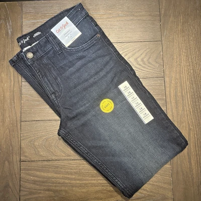 Pantalones de mezclilla Cat & Jack pierna recta azul oscuro elásticos cintura ajustable niños talla 18 nuevos con etiquetas Foto 1 de 4