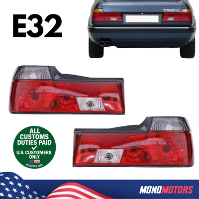 REAR TAIL LIGHT LEFT RIGHT SET CRYSTAL SMOKE FOR BMW E32 1986-94 A0321303 - Изображение 1 из 4