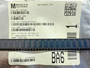 (25 PIECE LOT) TMUXHS4412IRUAT, IC SW DPST, SPDTX4 8OHM 42WQFN, ROHS - Picture 1 of 1