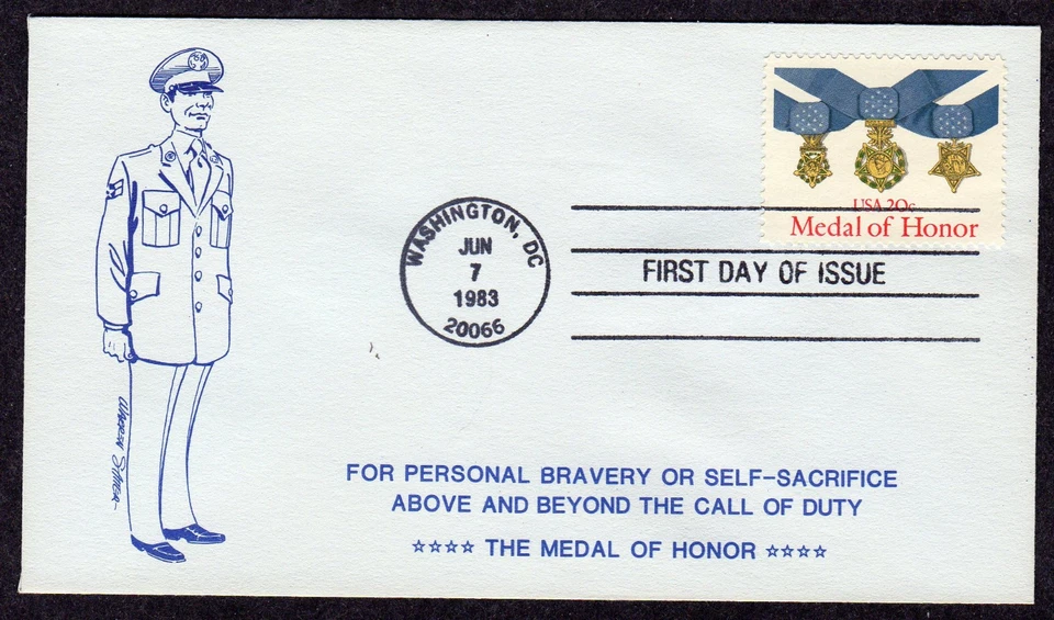 1983 Congressional Medal of Honor (2045) - Juliet GOLF Cachet FDC TC275 - Image 1 of 1