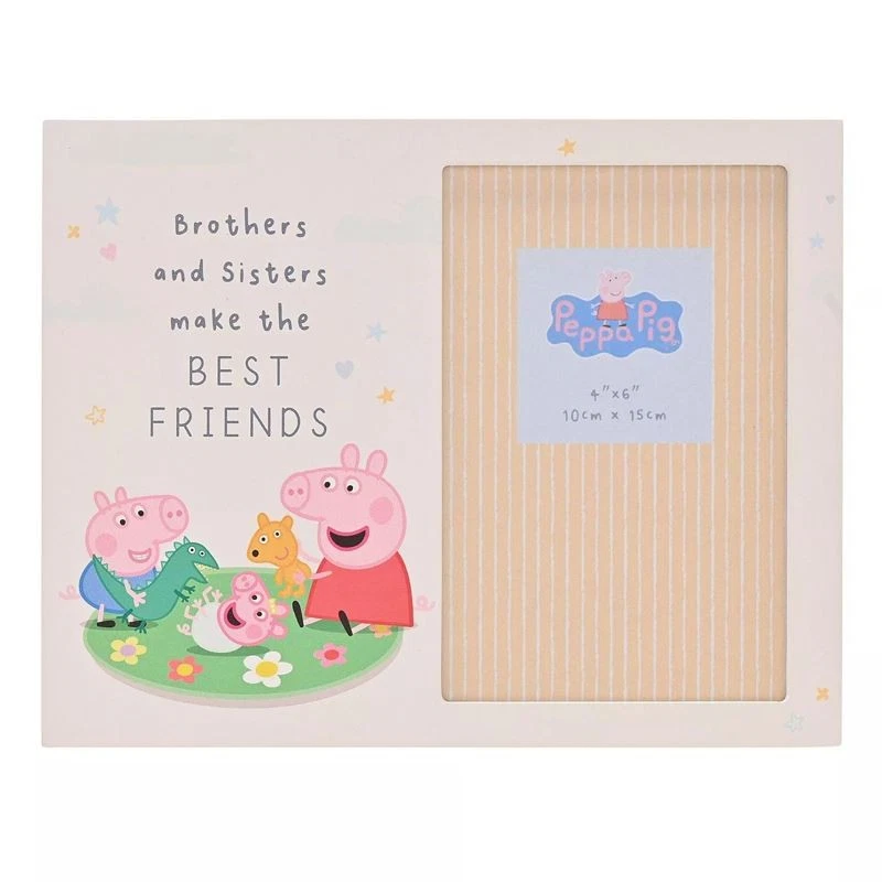 WIDDOP BINGHAM Peppa Pig Brothers & Sisters Photo Frame