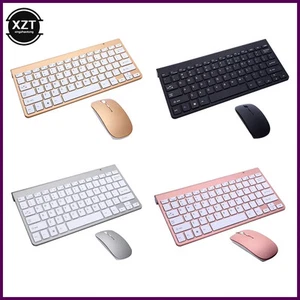 Slim Wireless Keyboard and Mouse Bundle for Ipad Imac Desk and 2.4Ghz Optical Mo - Afbeelding 1 van 28