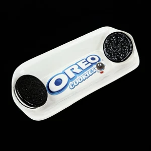 Kraft Foods White Ceramic Vintage Oreo Cookie Ice Cream Sundae Serving Bowl Dish - Picture 1 of 2