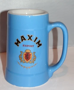 Vintage MAXIM EXPORT BLUE STEIN MUG Leroux & Co Shenango Pottery Made In USA - Picture 1 of 8