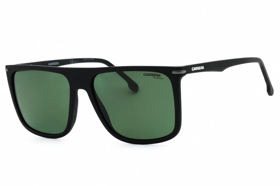 CARRERA 278/S 0003 UC Sunglasses Matte Black Frame Green Lenses 58mm