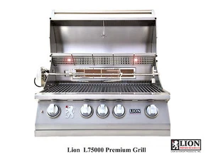 LION L75000 4 BURNER 32" DROP IN/BUILT IN BBQ ISLAND GAS GRILL- LP ( PROPANE ) - Picture 1 of 6