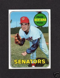 Blazer 1969 Topps #554 Frank Bertaina Senadores de Washington ¡casi nuevo como nuevo! - Imagen 1 de 2