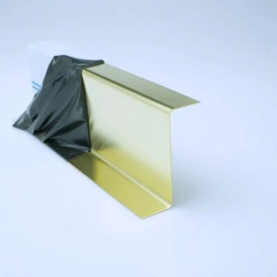 Winkelprofil Messing 1,0mm dick mit Schutzfolie Z-Profil kostenloser Zuschnitt - Bild 1 von 2