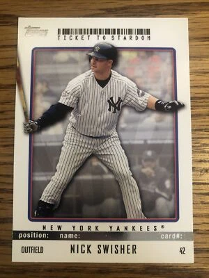 Nick Swisher 2009 Topps Ticket To Stardom Yankees #42 *A820* Foto 1 de 2