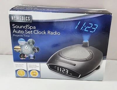  Homedics SS-4510 Soundspa Sounds Autoset Clock Projects Time  - Image 1 of 4
