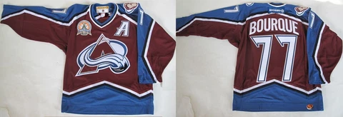 KOHO Ray Bourque 2001 Stanley Cup Colorado Avalanche jersey Large MIC canada Cover