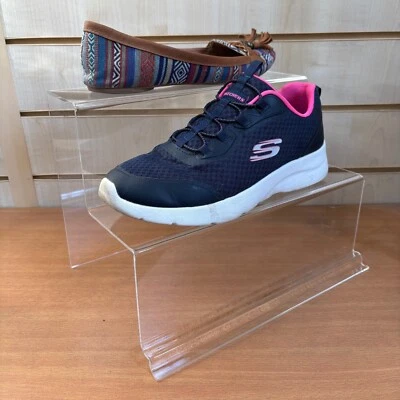 YORKSHIRE DISPLAYS LIMITED 2 Step Acrylic Display Stand Clear Perspex Shop Shoe 2-Tier Riser Freestanding