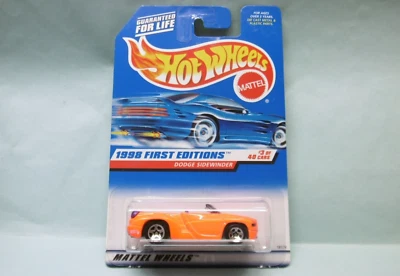 Hot Wheels - DODGE SIDEWINDER - 1998 First Editions Collector 634 long card 1/64 - Photo 1/2