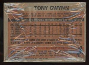 TONY GWYNN - RC - Wrapped w/1983 Topps Rickey Henderson/Tim Raines #482