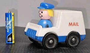 1980s Vintage Fisher-Price Mail Truck and Little People Mailwoman Figure - Picture 1 of 10
